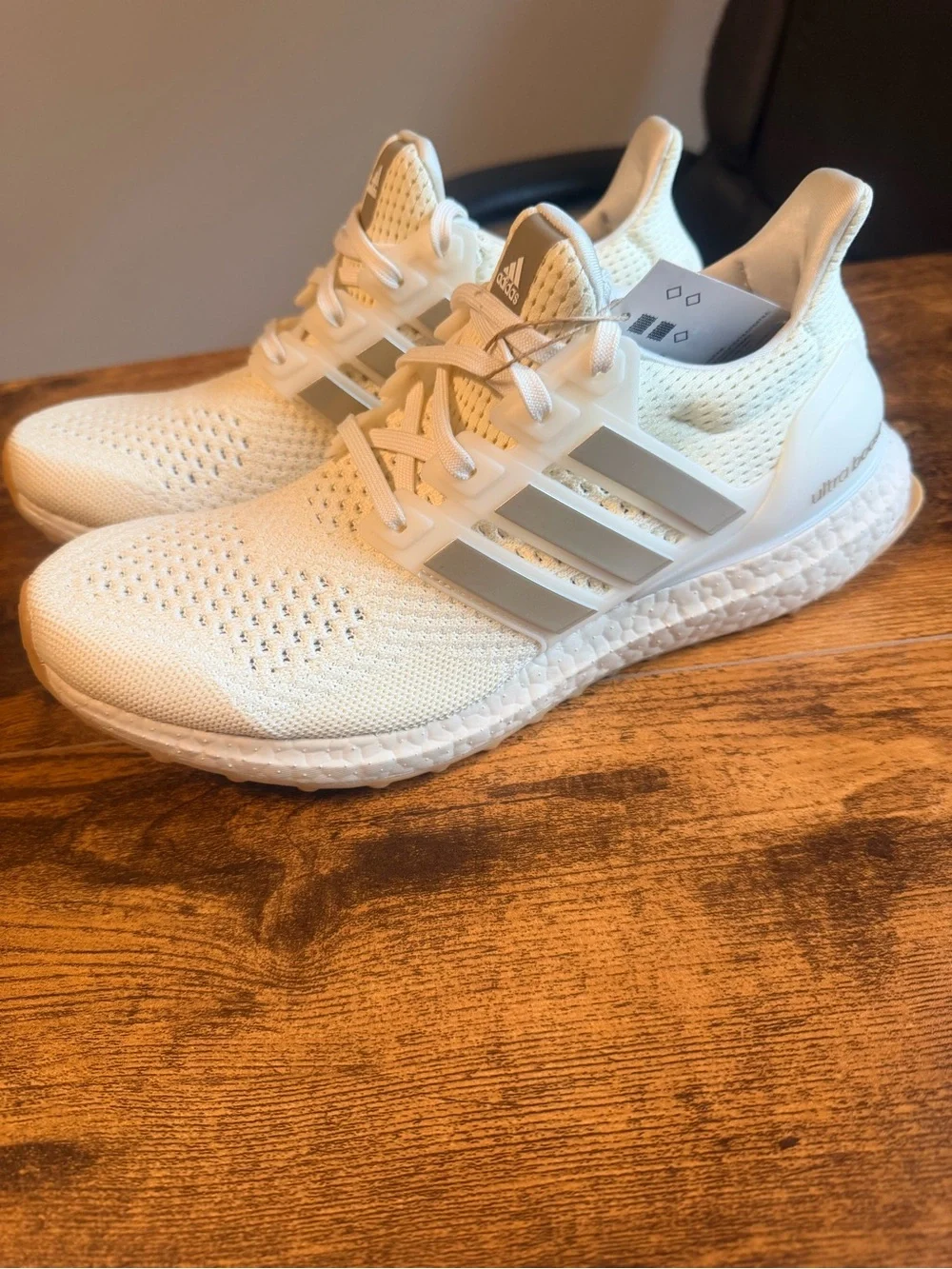 adidas Womens Ultraboost Sneakers - Off-White/Cream 9.5W